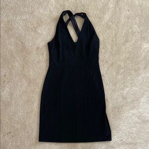 ANN TAYLOR Elegant Black Halter Dress